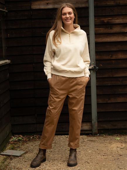 Cape Cove Ella Cargo Trousers, Tan, Tan