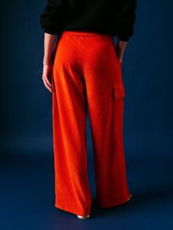 Cape Cove Marley Corduroy Trousers, Red - view 2, Red