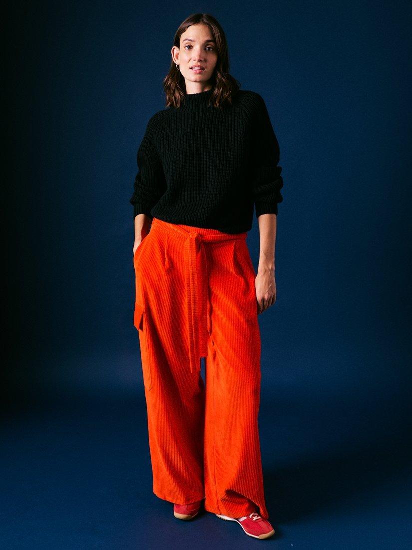 Product image 3 of 6, which shows Cape Cove Marley Corduroy Trousers, Red, XS
