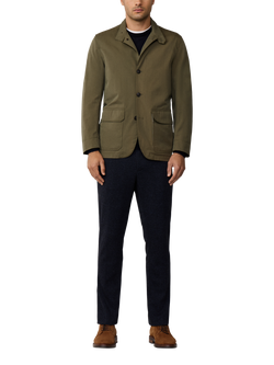 Hackett London Lightweight Pocket Blazer, Cargo Green - view 2, Cargo Green