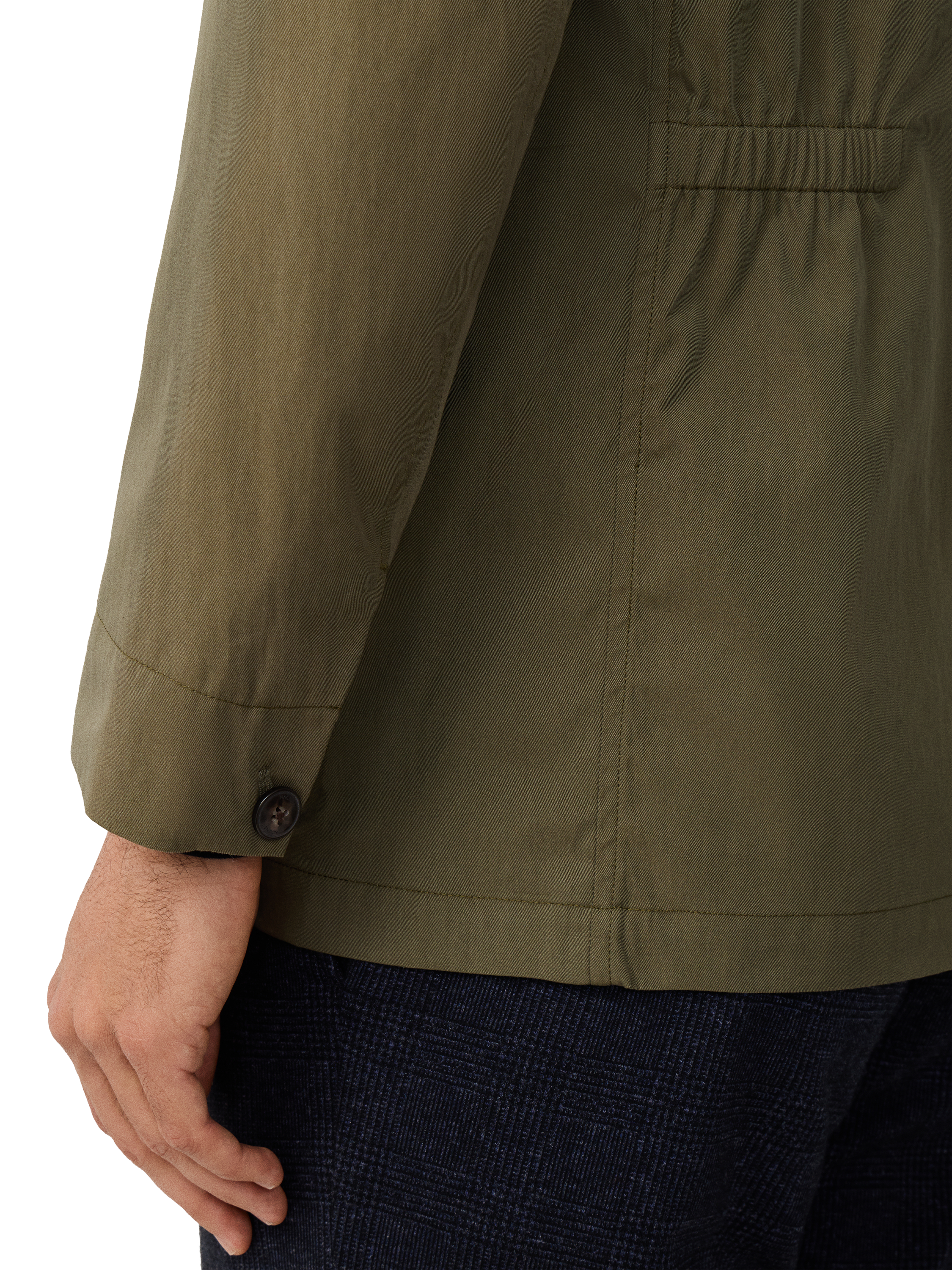 Product image 6 of 8, which shows Hackett London Lightweight Pocket Blazer, Cargo Green, XXL