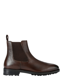 KG Kurt Geiger Phoenix Leather Ankle Boots, Brown, Brown