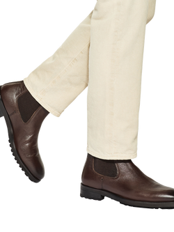 KG Kurt Geiger Phoenix Leather Ankle Boots, Brown - view 2, Brown