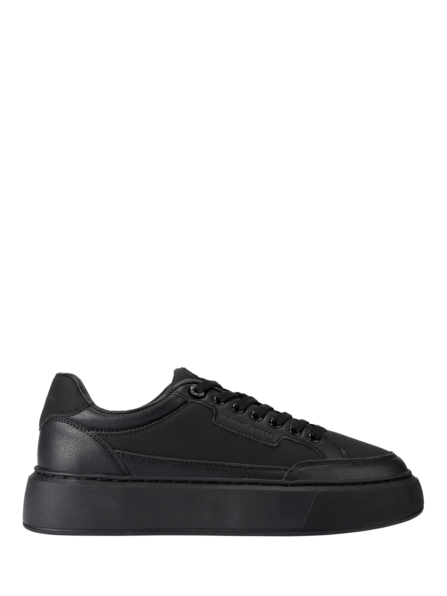 Product image 1 of 4, which shows KG Kurt Geiger Kinsley Retro Lace Up Trainers, Black, 7