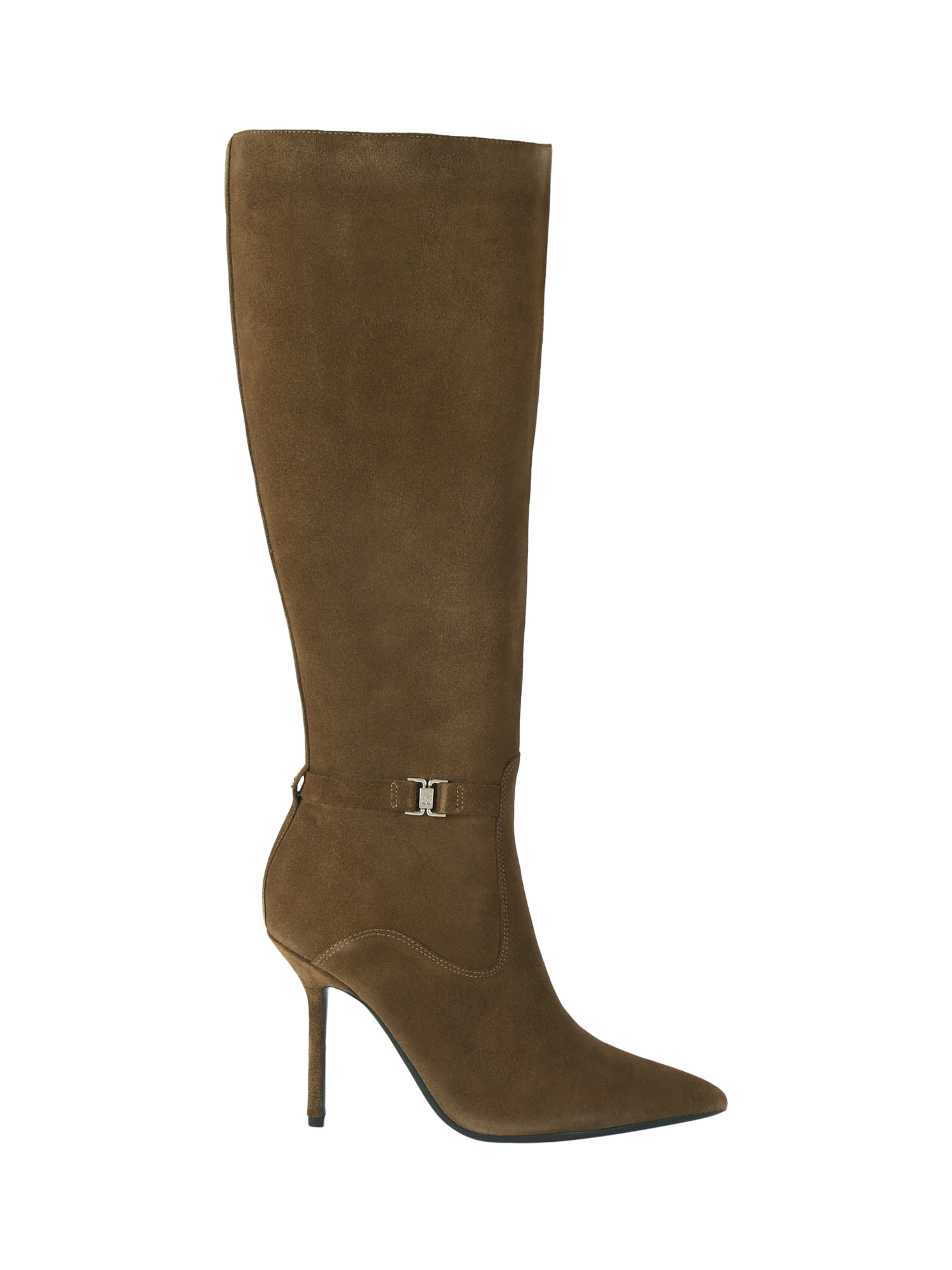Product image 1 of 4, which shows KG Kurt Geiger Sky Knee High Leather Boots, Mid Brown, 4