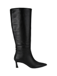 KG Kurt Geiger Stark Leather Knee High Boots, Black