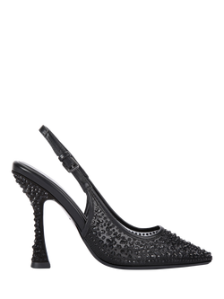 KG Kurt Geiger Aria Gem Court Shoes, Black, Black