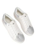 KG Kurt Geiger Lillian Gem Trainers, White/Silver