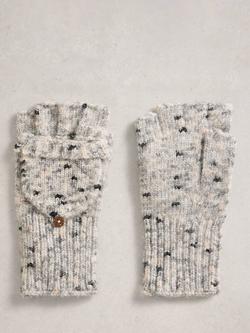 White Stuff Spacedye Mittens, Grey/Multi - view 2, Grey/Multi