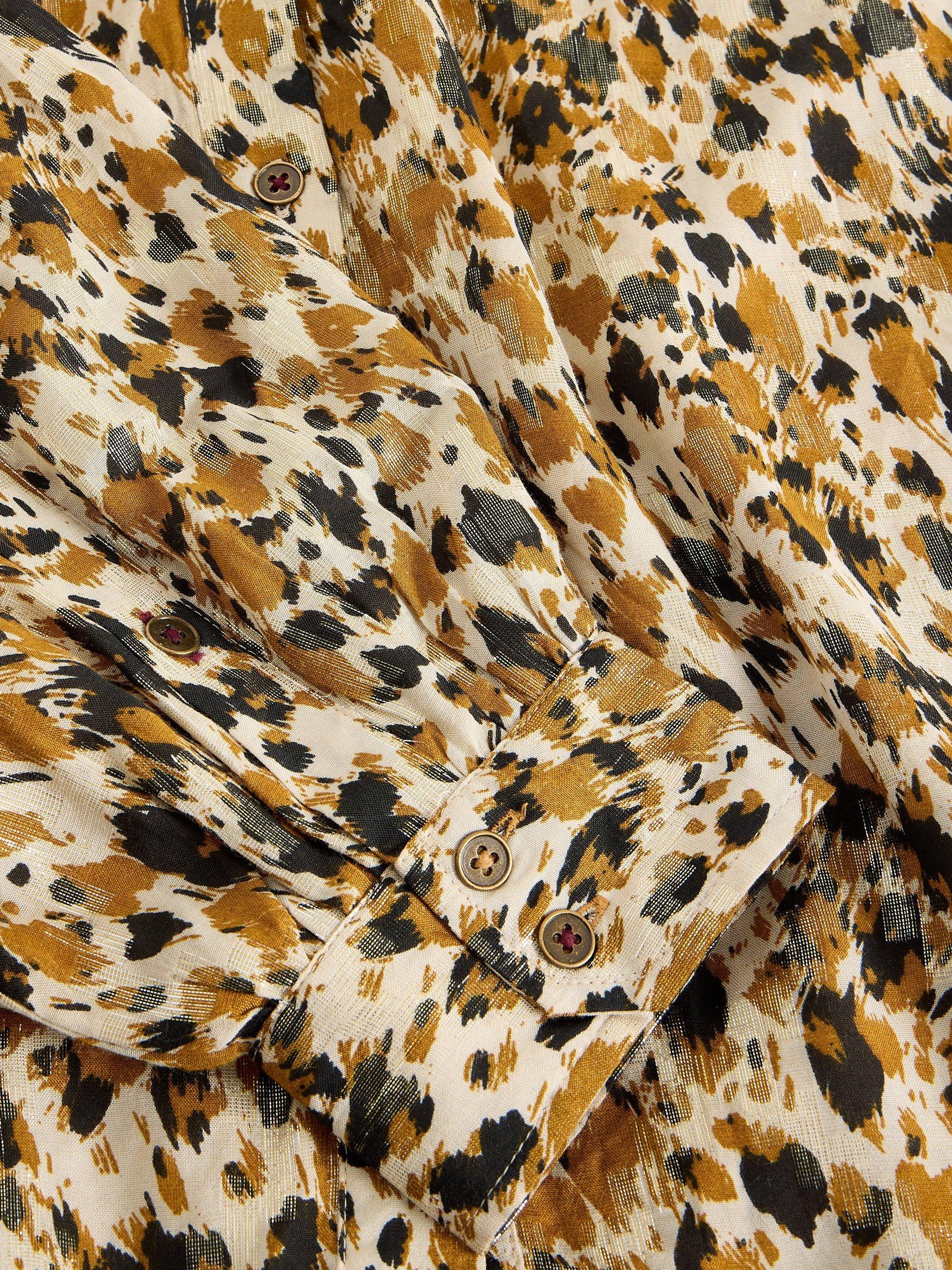 Product image 6 of 6, which shows White Stuff Ari Abstract Print Blouse , Multi, 6