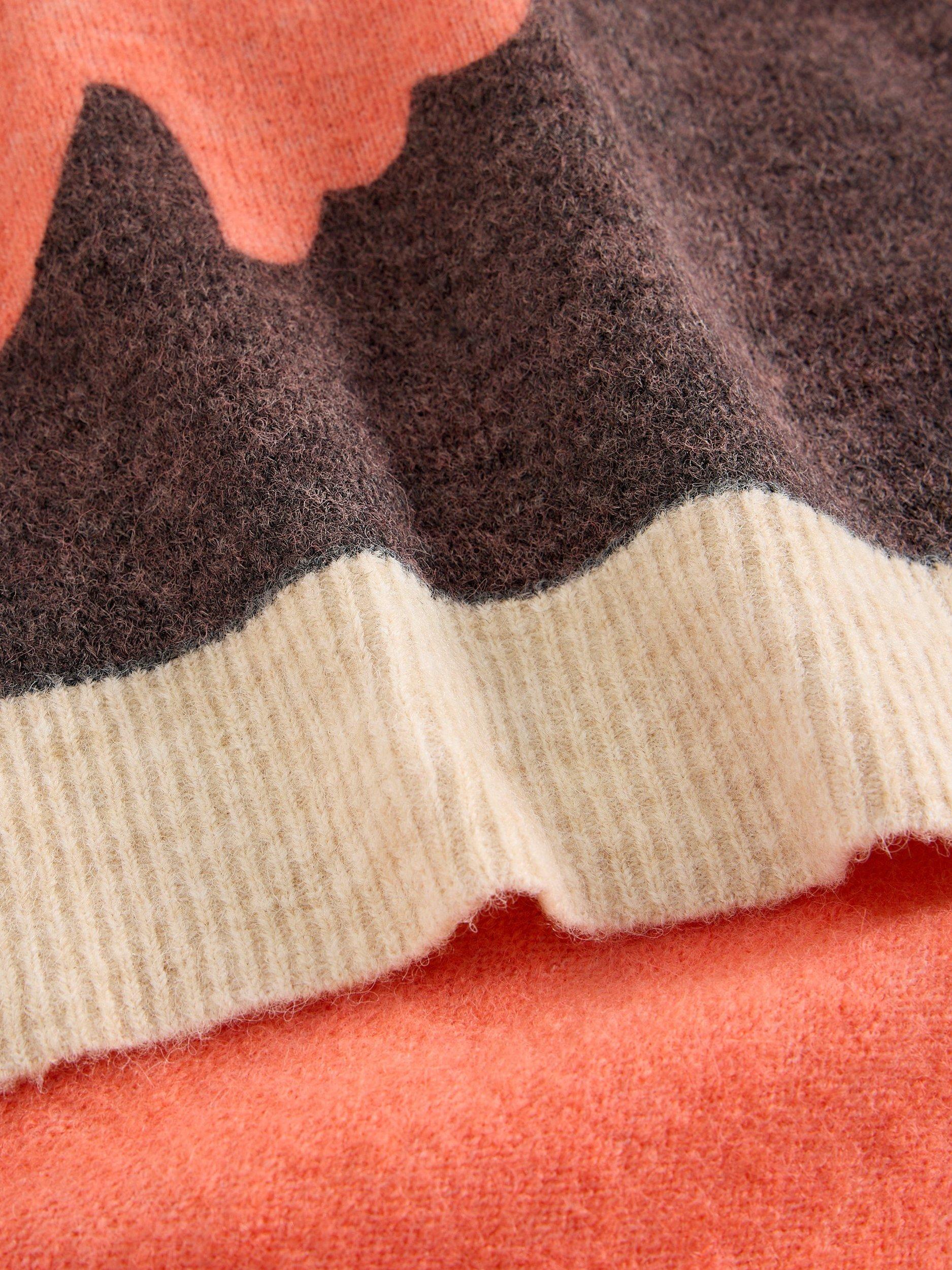 Product image 3 of 3, which shows White Stuff Karli Floral Wool Blend Scarf, Red/Multi, One Size