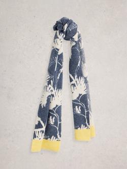 White Stuff Karli Floral Scarf, Navy/Multi, Navy/Multi