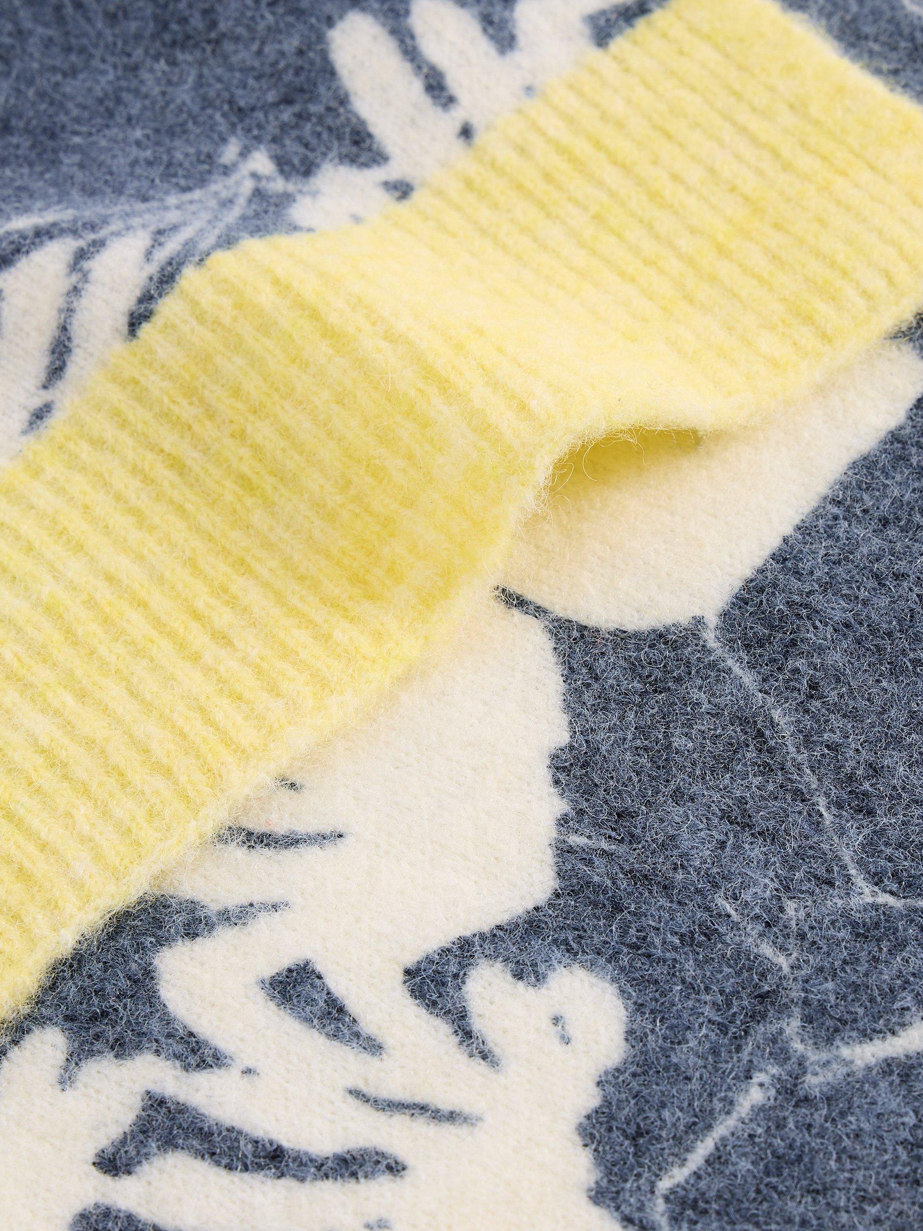 Product image 3 of 3, which shows White Stuff Karli Floral Scarf, Navy/Multi, One Size