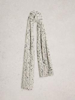 White Stuff Space Dye Knit Scarf, Grey/Multi, Grey/Multi