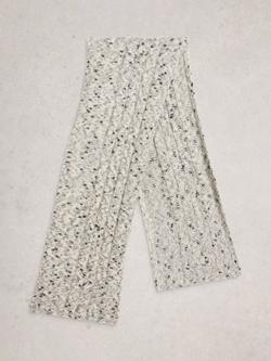 White Stuff Space Dye Knit Scarf, Grey/Multi - view 2, Grey/Multi