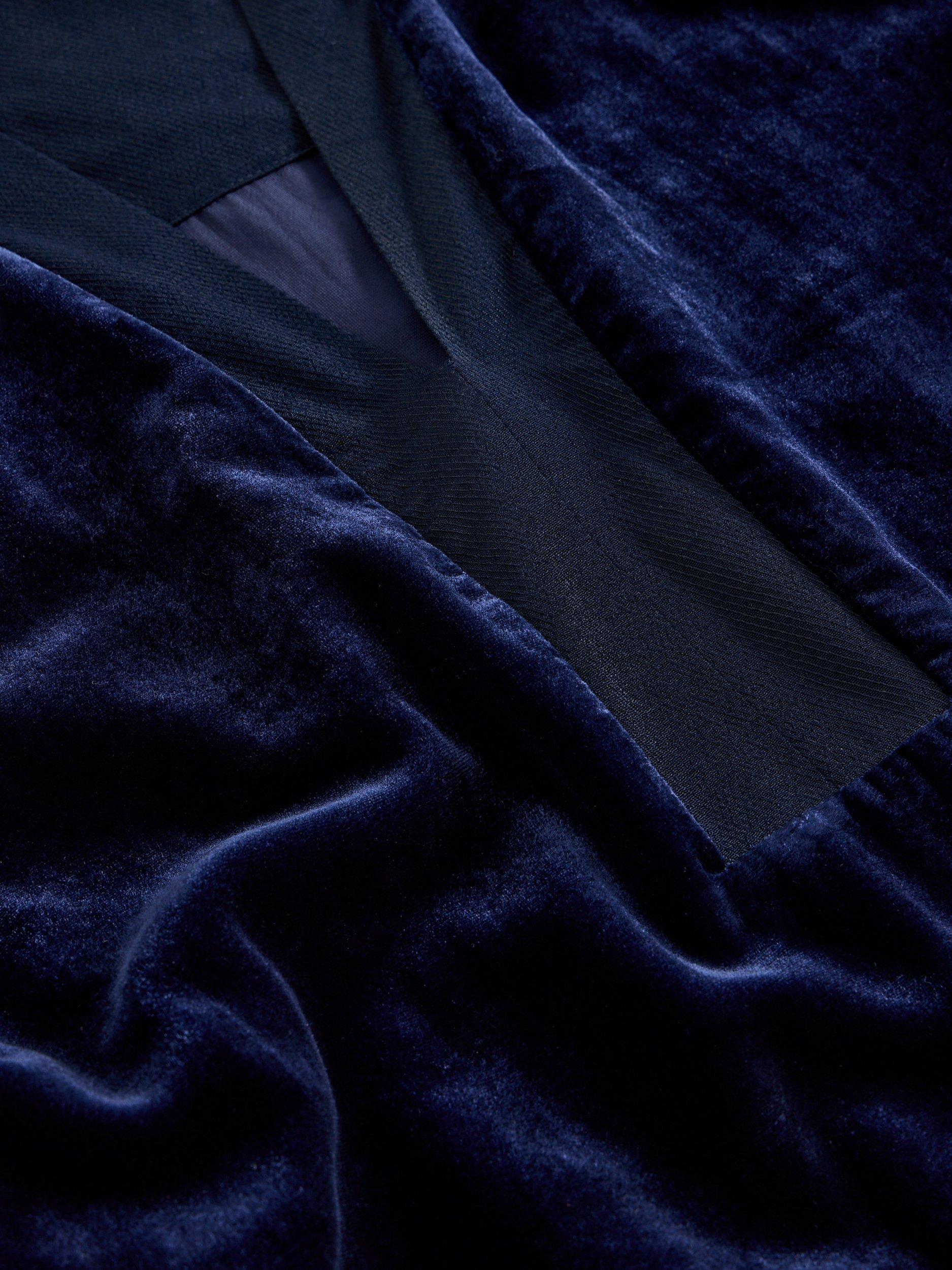 Product image 6 of 6, which shows White Stuff June Velvet Tunic Dress, Dark Navy, 6