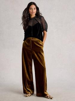 White Stuff Lexi Pure Velvet Evening Top, Pure Black