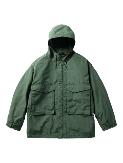Snow Peak Takibi Ripstop 3-in-1 Adjustable Hooded Jacket, Olive, Olive