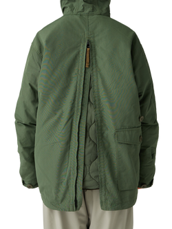 Snow Peak Takibi Ripstop 3-in-1 Adjustable Hooded Jacket, Olive - view 2, Olive