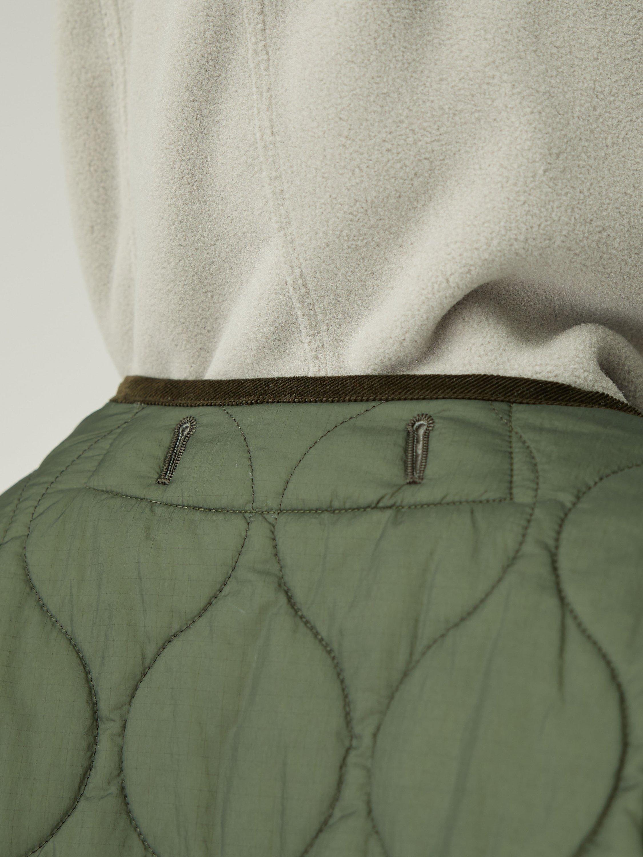 Product image 10 of 10, which shows Snow Peak Takibi Ripstop 3-in-1 Adjustable Hooded Jacket, Olive, XL