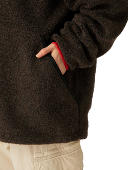 Snow Peak Boa Wool Blend High Neck Pullover - view 2, Dark Brown