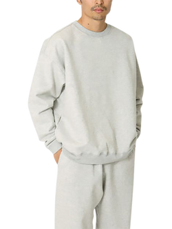 Snow Peak Cotton Crew Sweatshirt, Mid Grey, Mid Grey