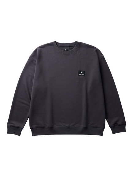 Snow Peak Logo Pullover, Charcoal, Charcoal