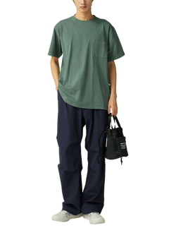 Snow Peak Garment Dyed T-Shirt, Dark Green - view 2, Dark Green