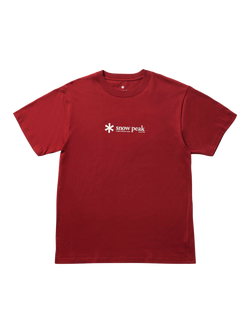 Snow Peak Logo T-shirt, Red, Red