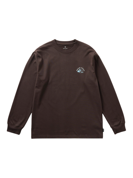 Snow Peak Nature Long Sleeve T-shirt, Dark Brown, Dark Brown