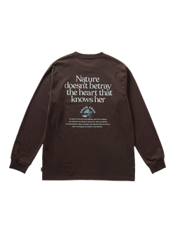 Snow Peak Nature Long Sleeve T-shirt, Dark Brown - view 2, Dark Brown