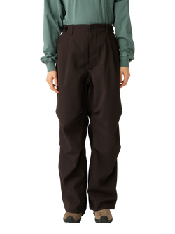 Snow Peak Men's Hybrid Wool Utility Trousers, Dark Brown, Dark Brown