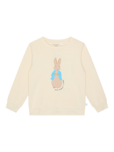 MORI Baby Cotton Blend Peter Rabbit Sweatshirt, Panda Cream