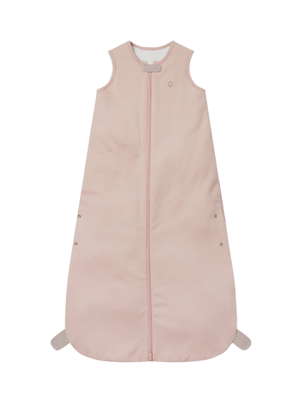 MORI Baby Ribbed Front Opening Sleeping Bag 1.5 Tog, Blush, Blush