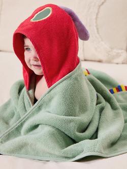 MORI Baby Very Hungry Caterpillar Toddler Towel, Multi - view 2, Caterpillar