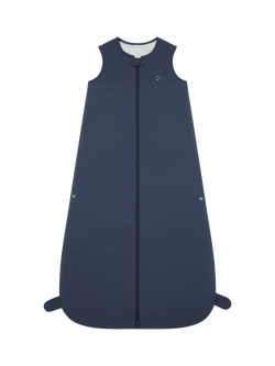 MORI Baby Ribbed Front Opening Sleeping Bag, 1.5 Tog, Navy