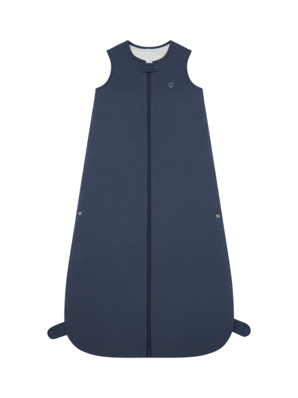 MORI Baby Ribbed Front Opening Sleeping Bag, 1.5 Tog, Navy