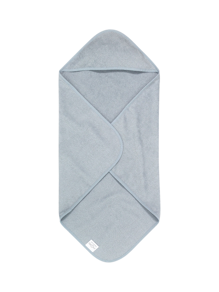 MORI Baby Cotton Hooded Baby Towel, Bluebird, Bluebird