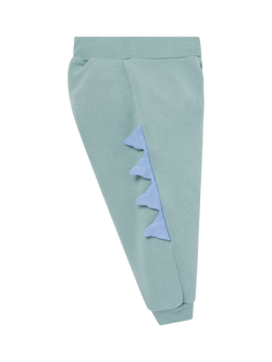 MORI Baby Cotton Blend Dino Spike Joggers, Mint - view 2, Mint