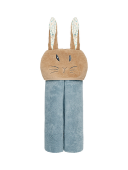 MORI Baby Cotton Peter Rabbit Hooded Toddler Towel, Peter Rabbit Blue, Peter Rabbit Blue