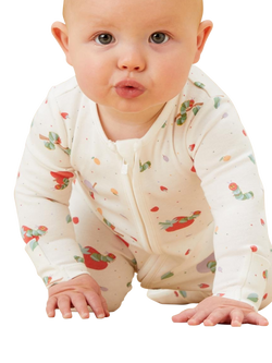 MORI Baby Very Hungry Caterpillar Sleepsuit, Multi - view 2, Multi