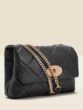 Sosandar Quilted Cross Body Bag, Black