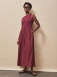 Ro&Zo Mixed Sleeveless Maxi Dress, Purple