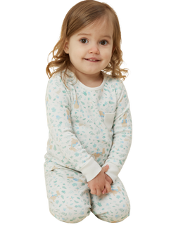 MORI Baby Cotton Blend Long Sleeved Pyjamas, Peter Rabbit Print, Peter Rabbit Print