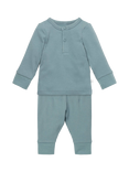 MORI Baby Ribbed Pyjamas, Sky