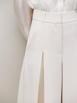 Ro&Zo Tailored Wide Leg Trousers, Natural - view 2, Natural