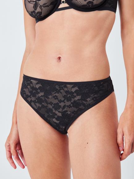 John Lewis Mila Bikini Knickers, Black