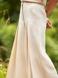 Ro&Zo Petite Tailored Wide Leg Trousers, Natural