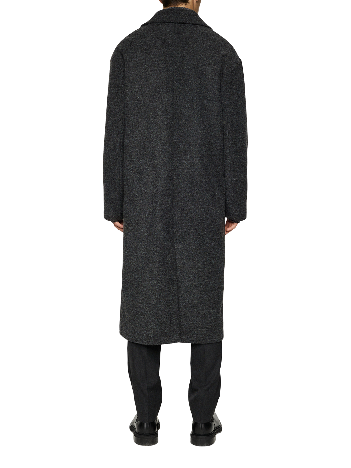 Product image 2 of 5, which shows J.Lindeberg Willy Coat, Dark Grey Melange, 46