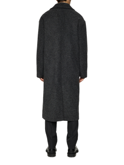 J.Lindeberg Willy Coat, Dark Grey Melange - view 2, Dark Grey Melange